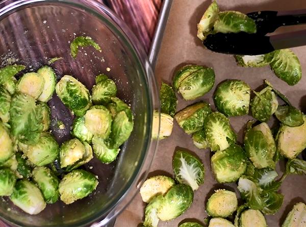 Garlic Parmesan Brussels Sprouts - Step 3